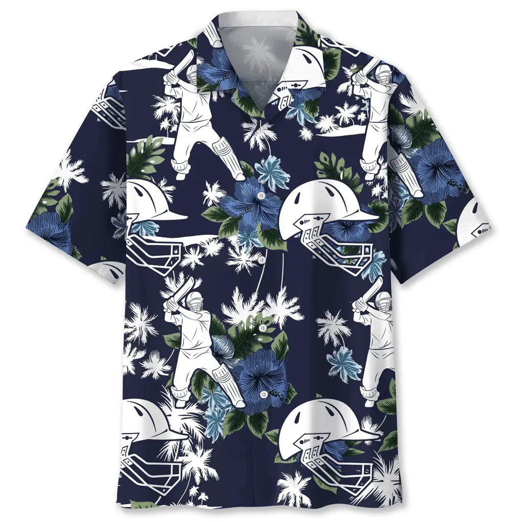 Hawaiian Shirt / Adults / S Cricket Blue Nature Hawaiian Shirt