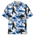 Hawaiian Shirt / Adults / S Cricket Blue Nature Hawaiian Shirt