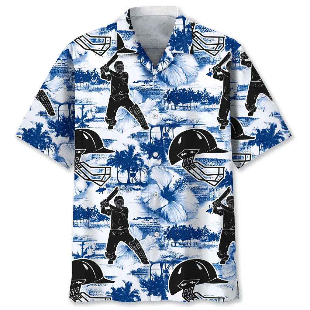 Hawaiian Shirt / Adults / S Cricket Blue Nature Hawaiian Shirt