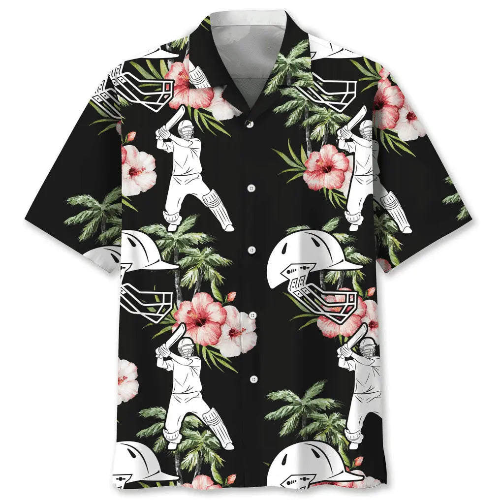 Hawaiian Shirt / Adults / S Cricket Nature Flower Hawaiian Shirt