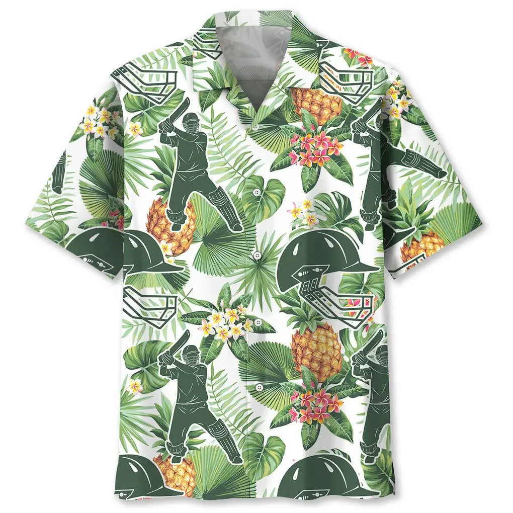 Hawaiian Shirt / Adults / S Cricket Tropical Pineapple Hawaiian Shirt