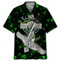 Hawaiian Shirt / Adults / S Cross Irish St.Patrick Day Hawaiian Shirt
