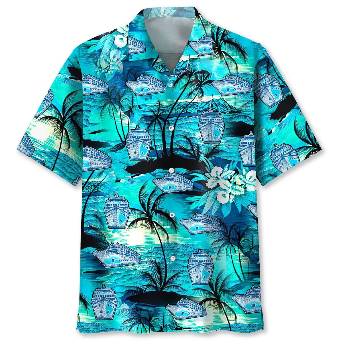 Hawaiian Shirt / Adults / S Cruise Beach Hawaiian Shirt
