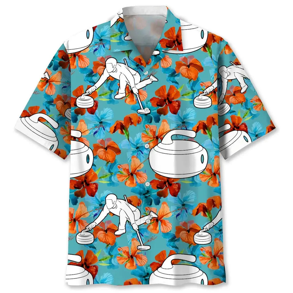 Hawaiian Shirt / Adults / S Curling Nature Tropical Hawaiian Shirt