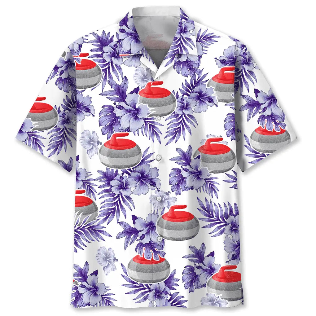 Hawaiian Shirt / Adults / S Curling Purple Nature Hawaiian Shirt