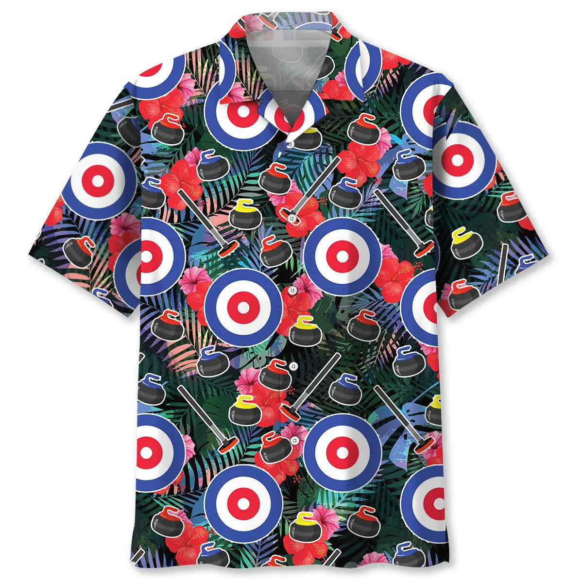 Hawaiian Shirt / Adults / S Curling Tropical Hawaiian Shirt