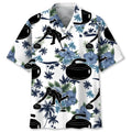 Hawaiian Shirt / Adults / S Curling White Nature Hawaiian Shirt
