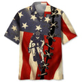 Hawaiian Shirt / Adults / S Cycling America Flag Hawaiian Shirt