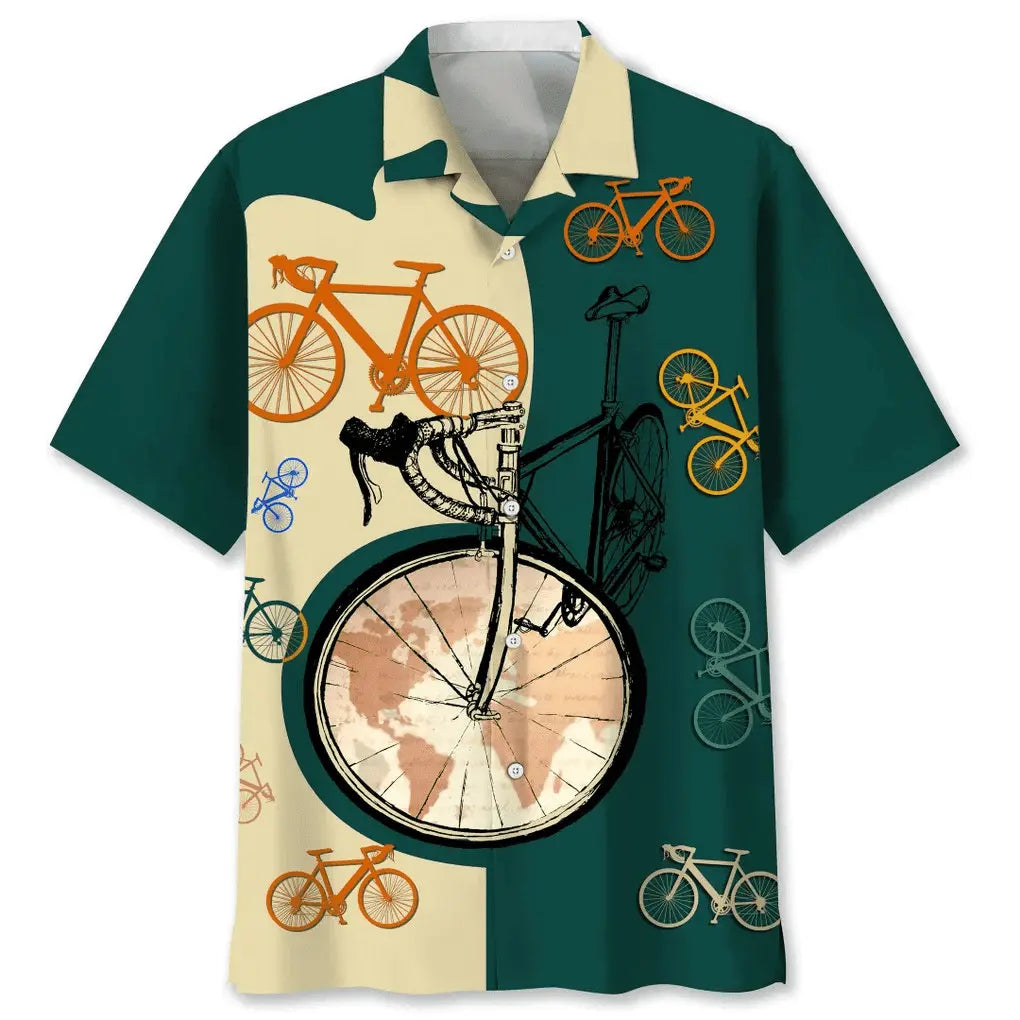 Hawaiian Shirt / Adults / S Cycling Color Map Hawaiian Shirt