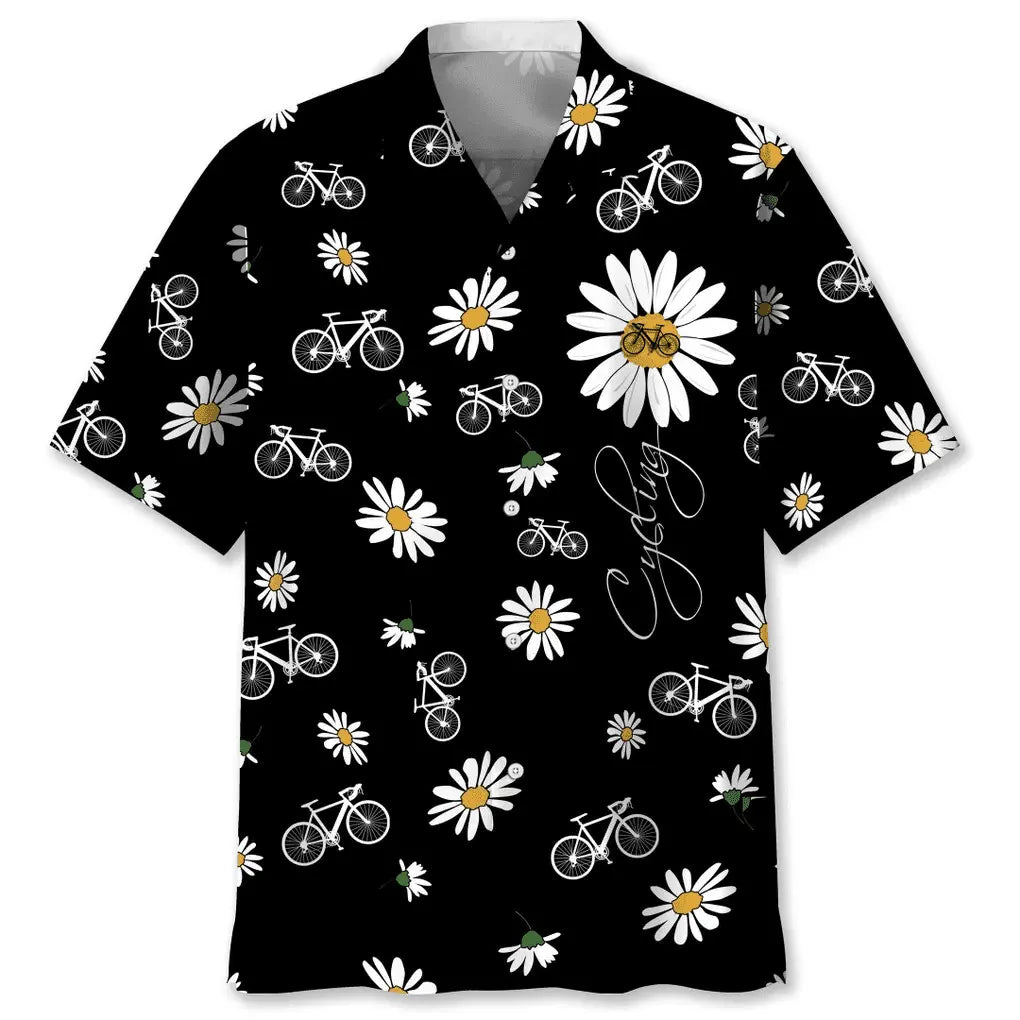 Hawaiian Shirt / Adults / S Cycling Daisy Hawaiian Shirt