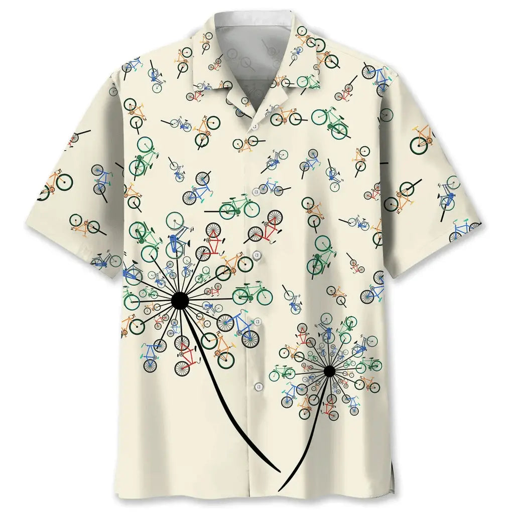 Hawaiian Shirt / Adults / S Cycling Dandelion Hawaiian Shirt
