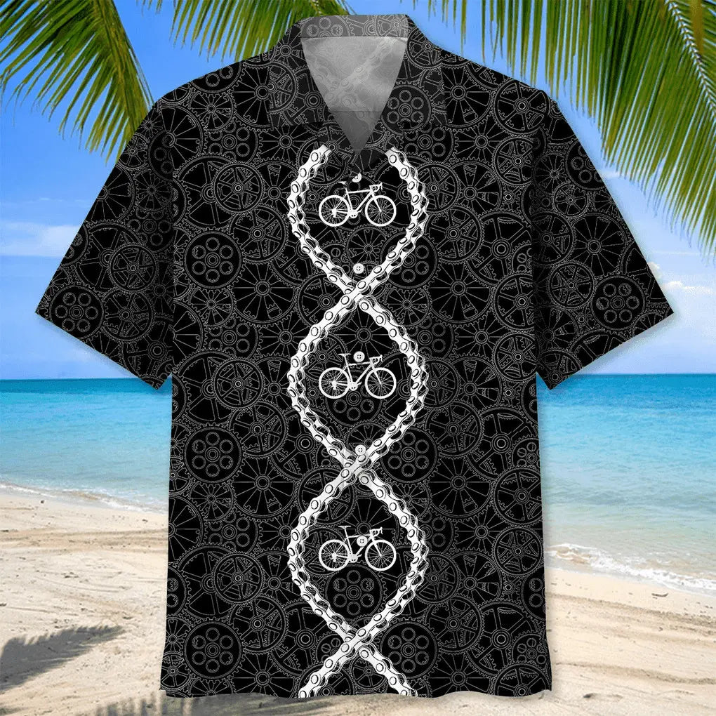 Cycling Dna Hawaiian Shirt