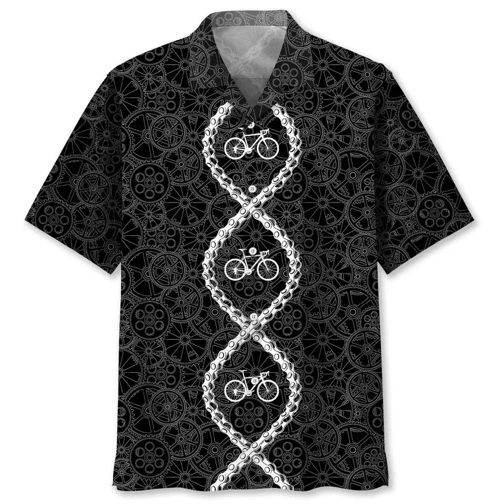 Hawaiian Shirt / Adults / S Cycling Dna Hawaiian Shirt