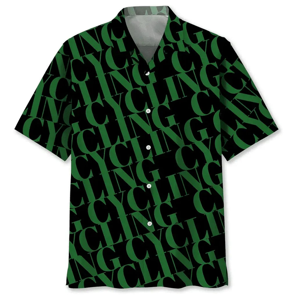 Hawaiian Shirt / Adults / S Cycling Green Hawaiian Shirt