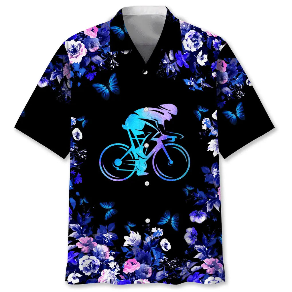 Hawaiian Shirt / Adults / S Cycling Hawaiian Nature Color Hawaiian Shirt