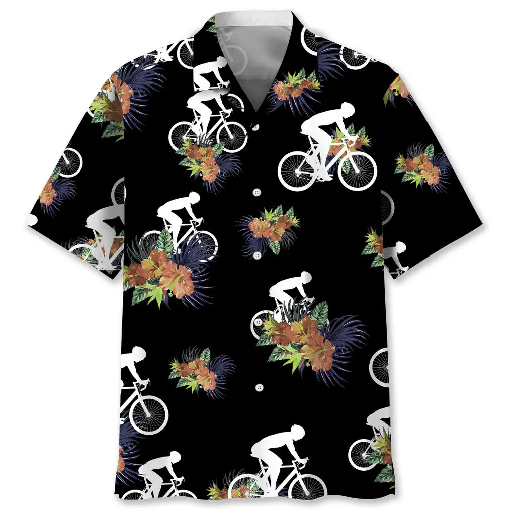 Hawaiian Shirt / Adults / S Cycling Hawaiian Nature Hawaiian Shirt