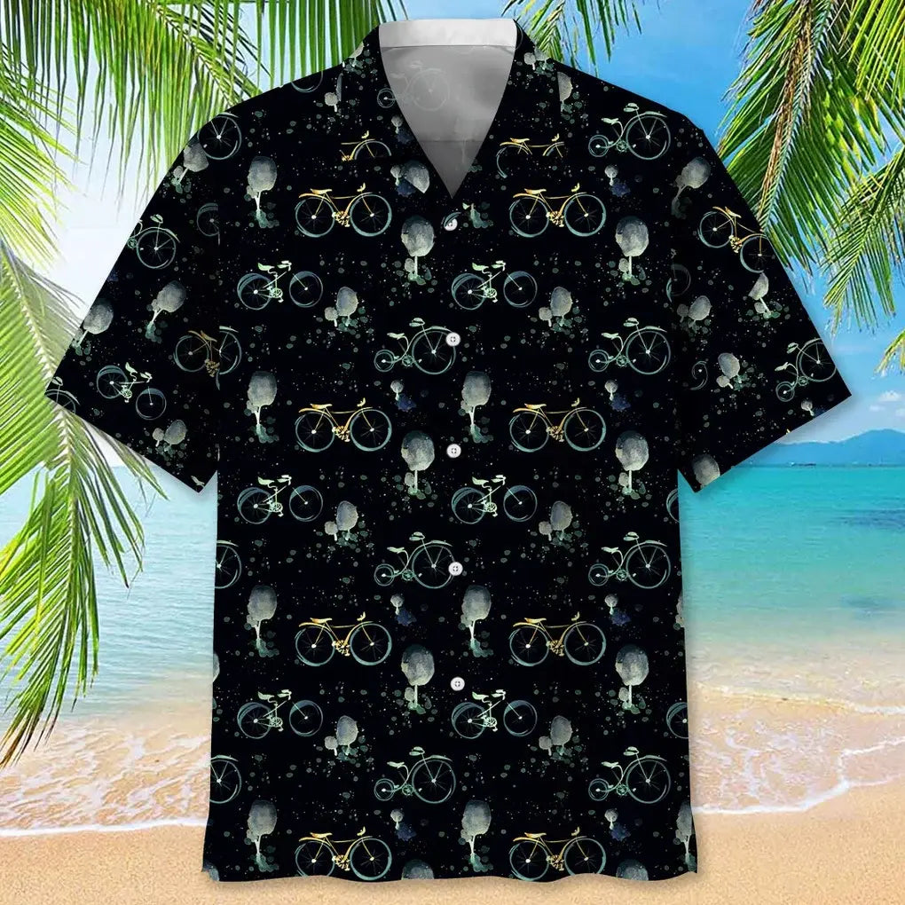 Cycling Light Vintage Hawaiian Shirt