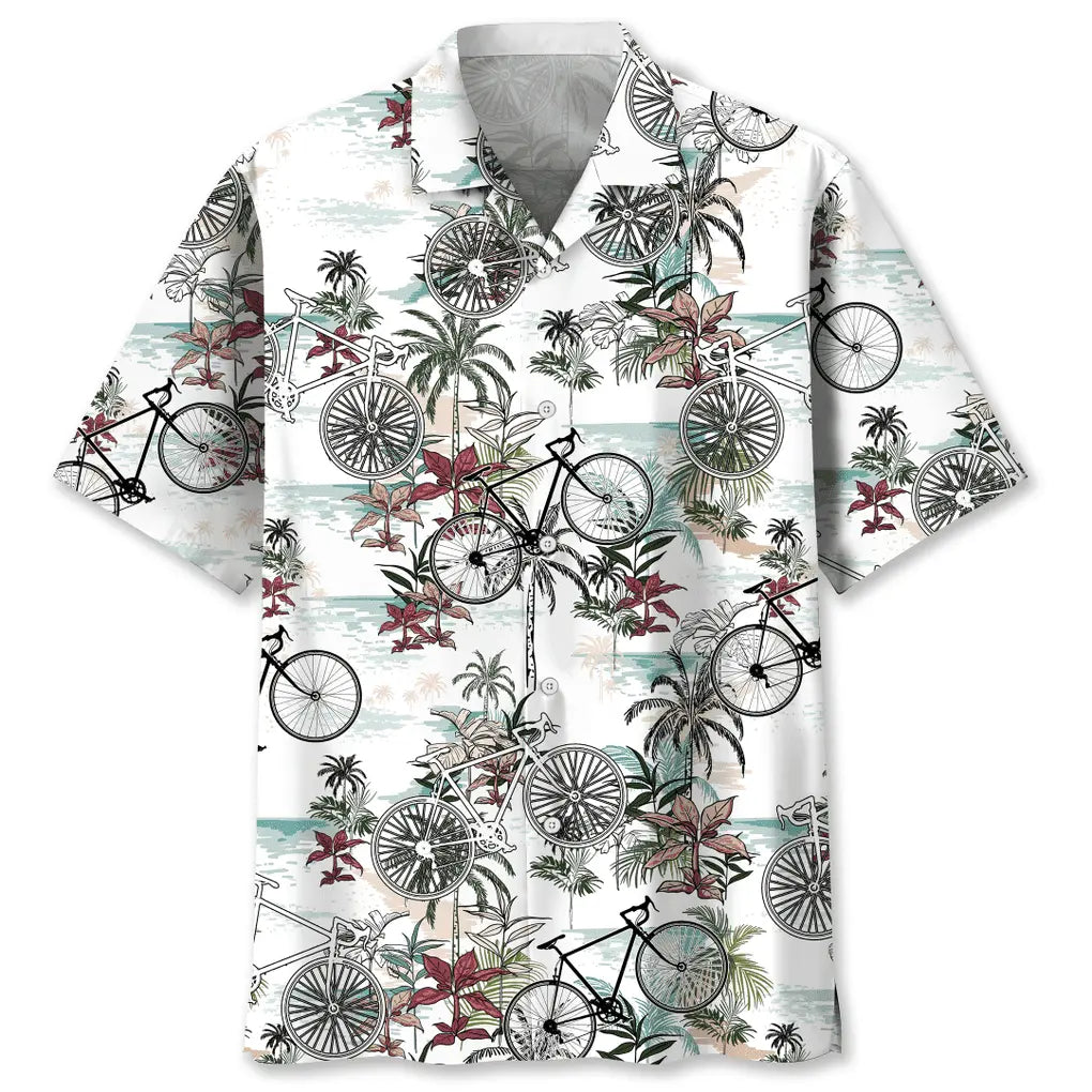 Hawaiian Shirt / Adults / S Cycling Nature Hawaiian Shirt