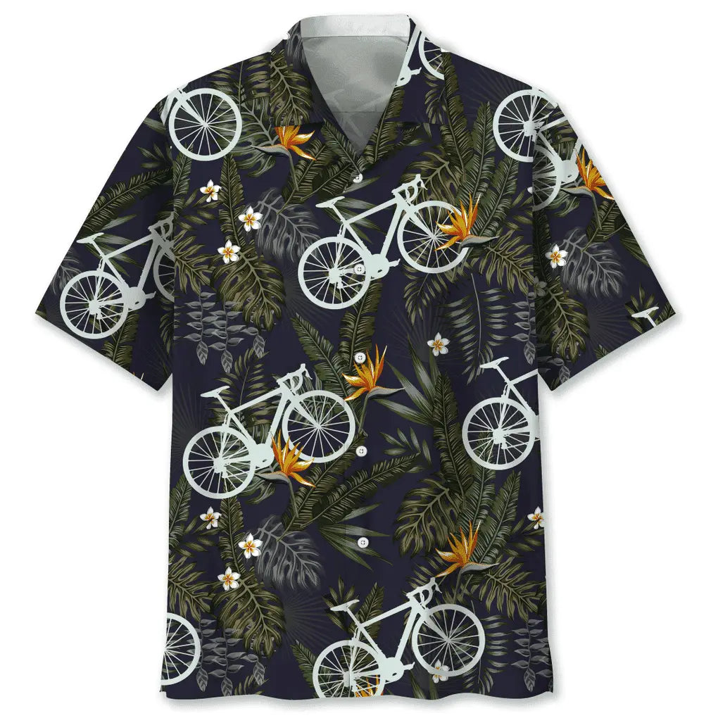 Hawaiian Shirt / Adults / S Cycling Nature Hawaiian Shirt