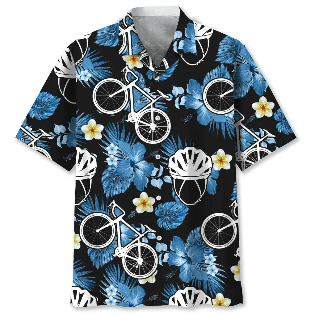 Hawaiian Shirt / Adults / S Cycling Nature Hawaiian Shirt
