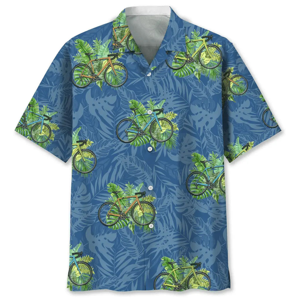 Hawaiian Shirt / Adults / S Cycling Nature Hawaiian Shirt