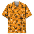Hawaiian Shirt / Adults / S Cycling Orange Hawaiian Shirt