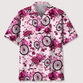 Hawaiian Shirt / Adults / S Cycling Pink Flower Hawaiian Shirt