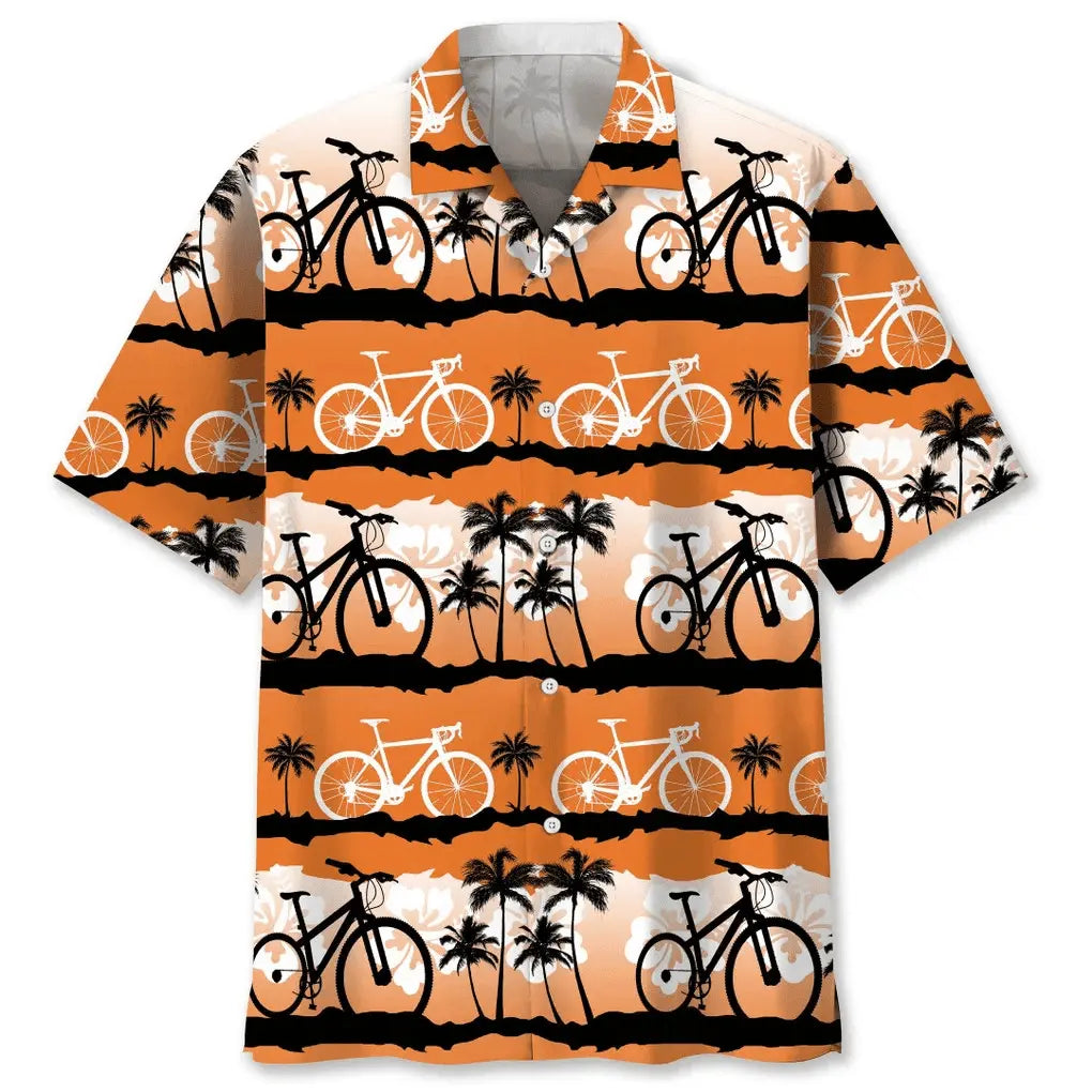 Hawaiian Shirt / Adults / S Cycling Sunset Hawaiian Shirt