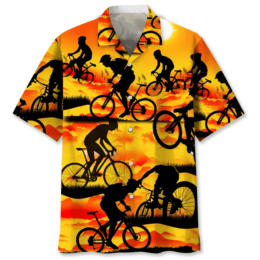 Hawaiian Shirt / Adults / S Cycling Sunshine Hawaiian Shirt