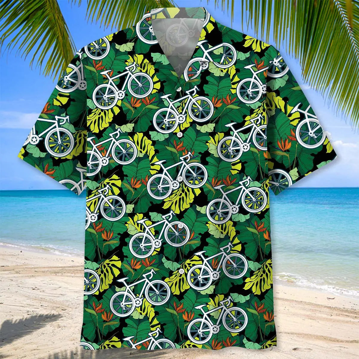 Cycling Tropical Hawaiian Shirt