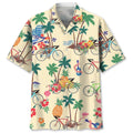 Hawaiian Shirt / Adults / S Cycling Tropical Hawaiian Shirt