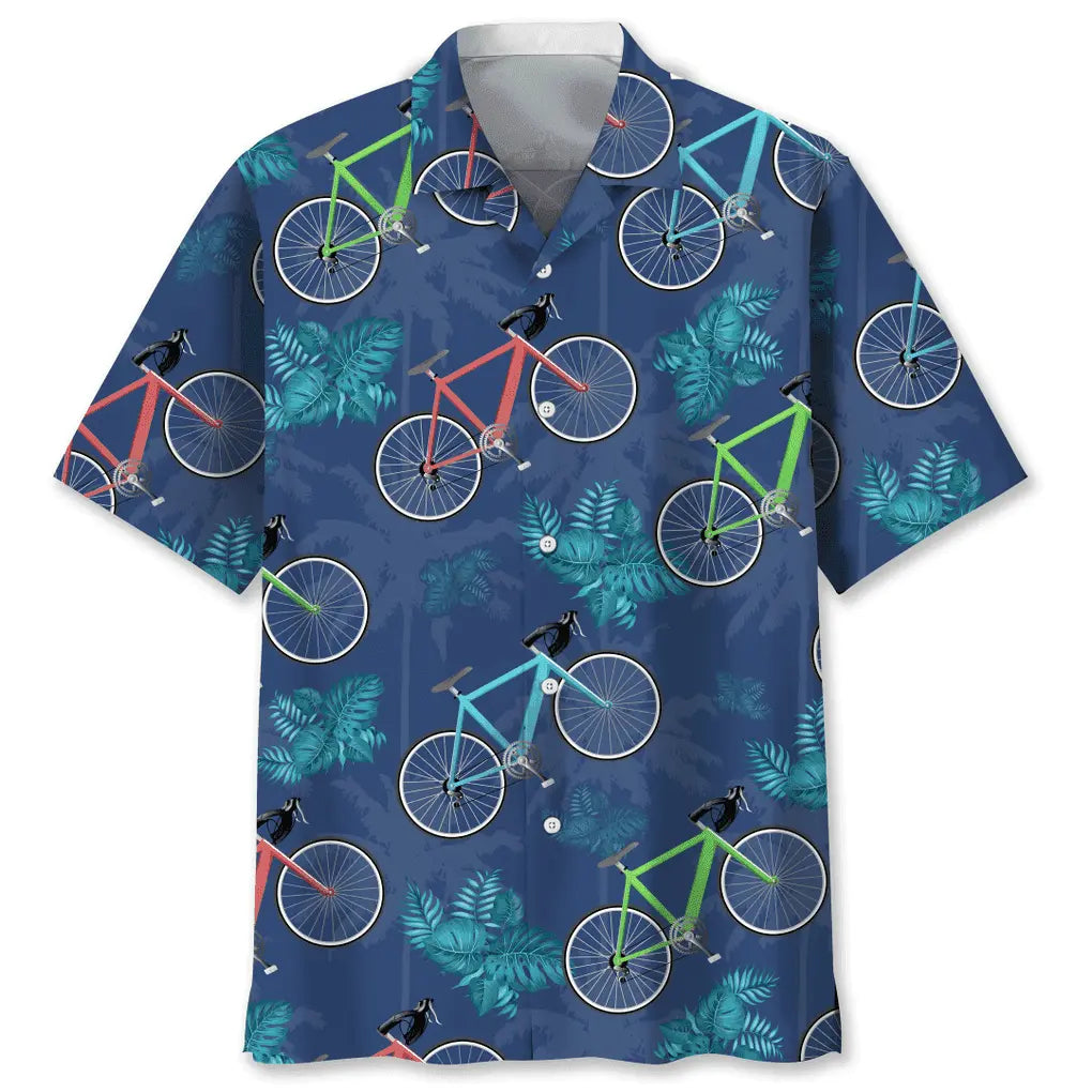 Hawaiian Shirt / Adults / S Cycling Tropical Hawaiian Shirt