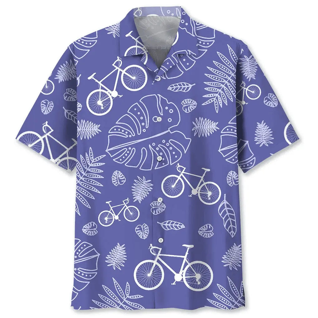 Hawaiian Shirt / Adults / S Cycling Tropical Veri Peri Hawaiian Shirt