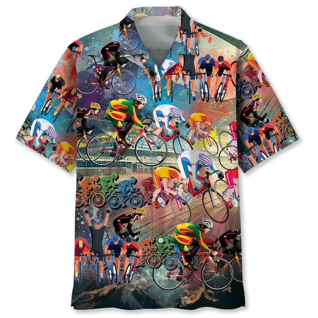 Hawaiian Shirt / Adults / S Cycling Vintage Hawaiian Shirt