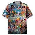 Hawaiian Shirt / Adults / S Cycling Vintage Hawaiian Shirt
