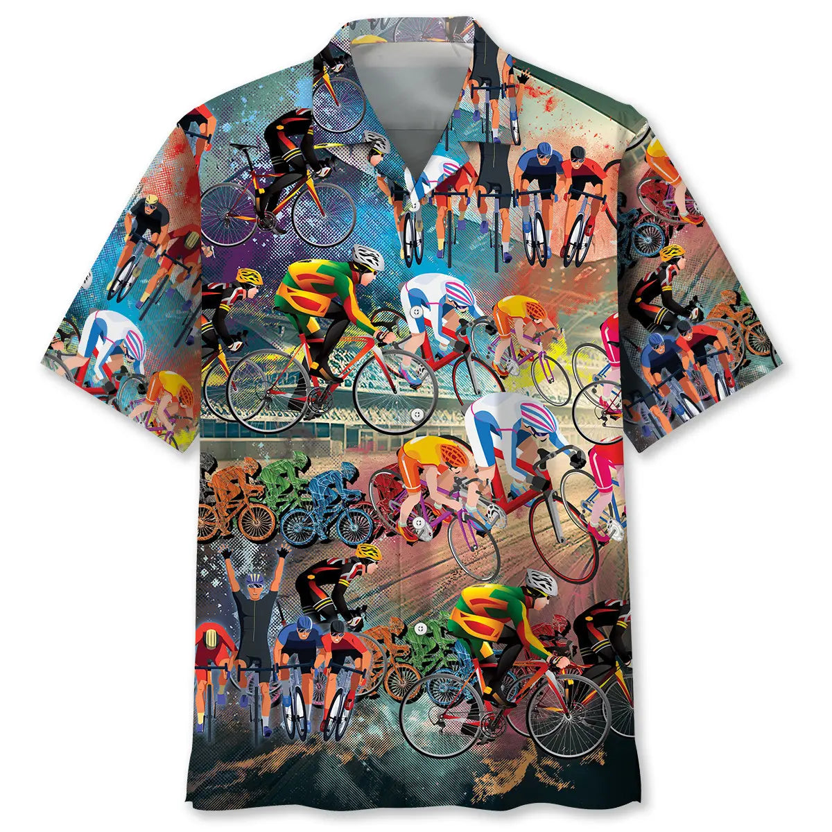 Hawaiian Shirt / Adults / S Cycling Vintage Hawaiian Shirt