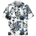 Hawaiian Shirt / Adults / S Cycling White Nature Hawaiian Shirt