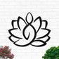 Lotus Flower Sign Decoration For Room Nature - Led Light Metal - Owls Matrix LTD