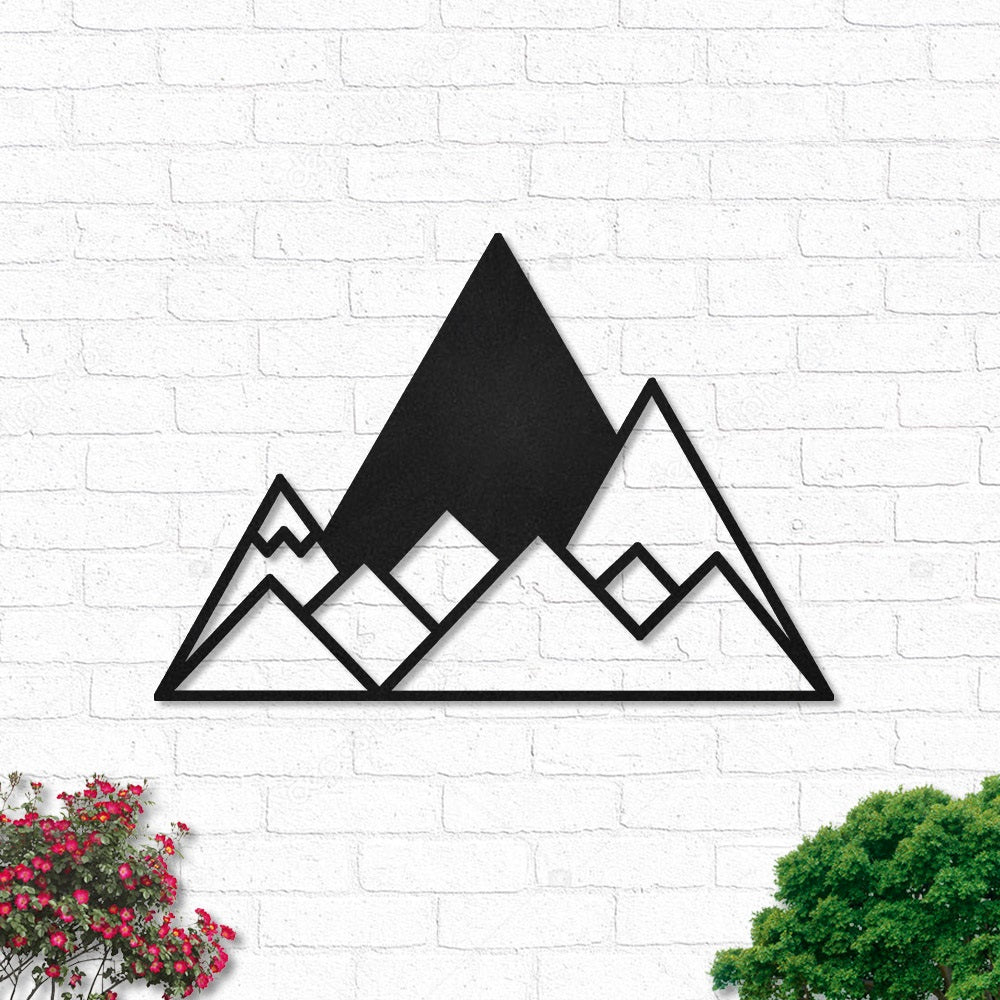 Mountain I Love Mountain - Led Light Metal - Owls Matrix LTD