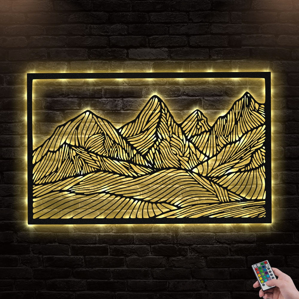 Mountain Line - Led Light Metal - Owls Matrix LTD