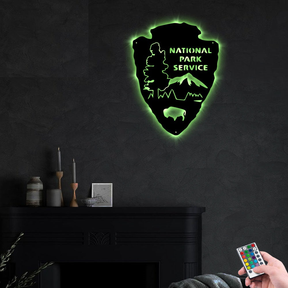 National Park Love It - Led Light Metal - Owls Matrix LTD