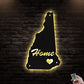 12"x12" New Hampshire Is My Home - Led Light Metal - Owls Matrix LTD