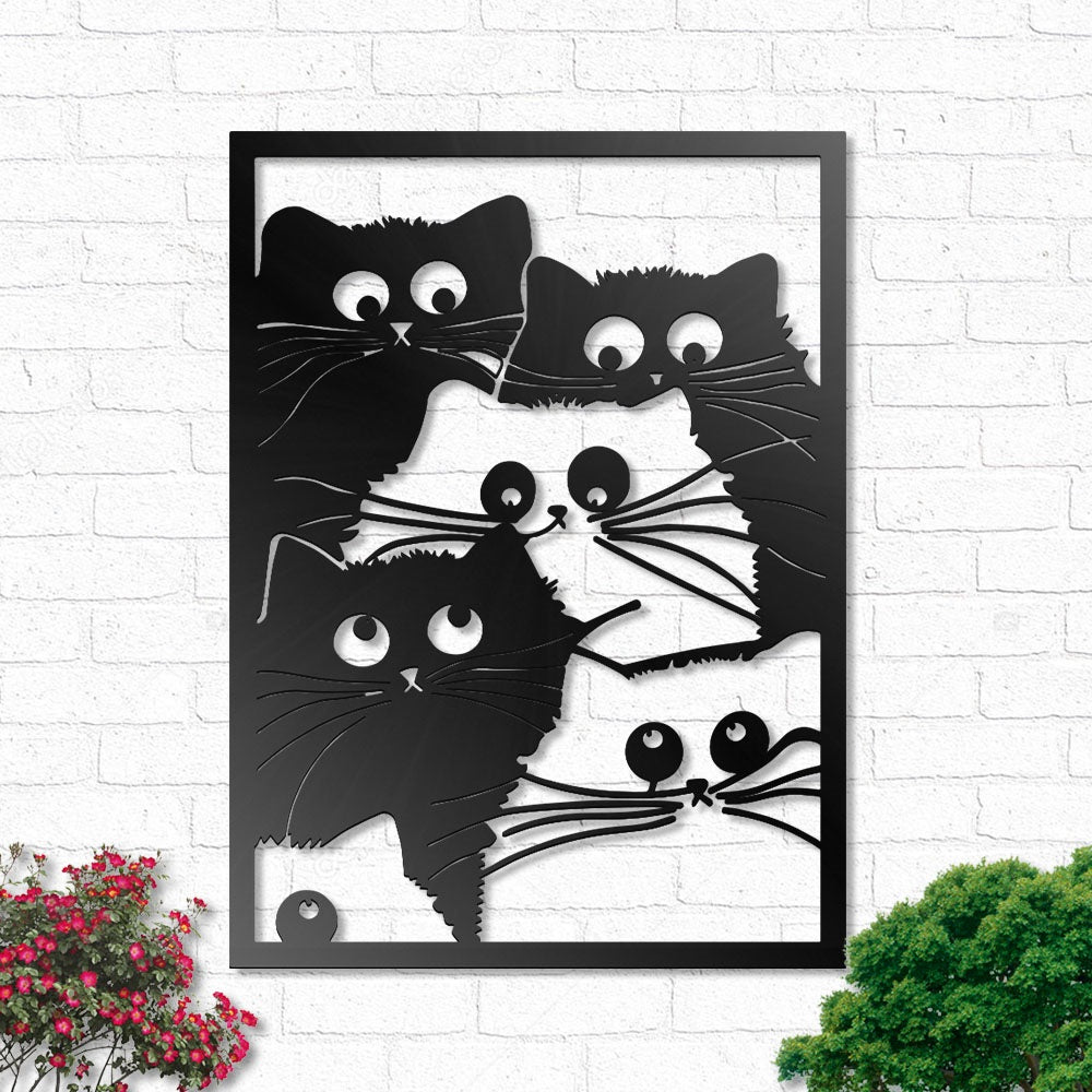 Cat Nordic Cats Lover Owner Lady - Led Light Metal - Owls Matrix LTD