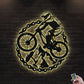 12"x12" Moutain Bike So Cool - Led Light Metal - Owls Matrix LTD