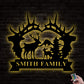 12"x12" Deer Hunting Gift Huntern Personalized - Led Light Metal - Owls Matrix LTD