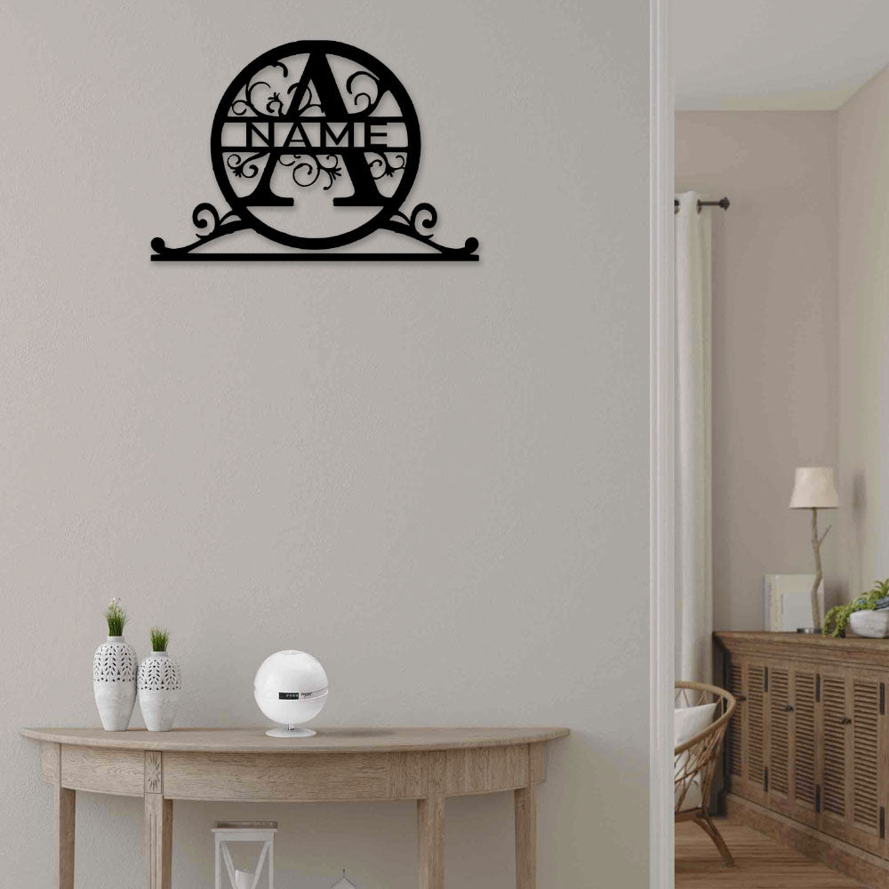 Personalized Family Name A - Led Light Metal - Owls Matrix LTD