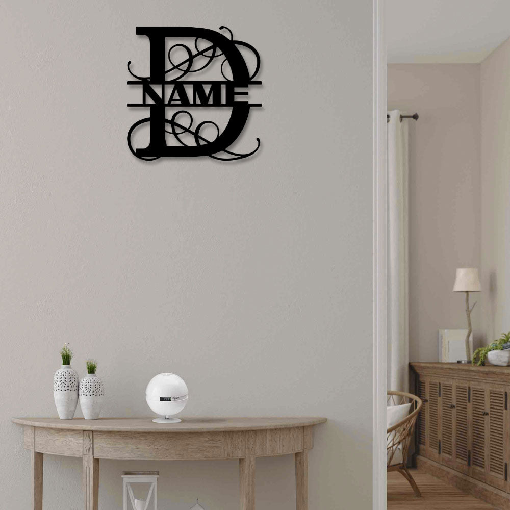 Personalized Family Name D - Led Light Metal - Owls Matrix LTD