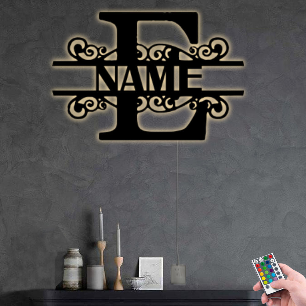 Family Character Style Type Personalized - Led Light Metal - Owls Matrix LTD