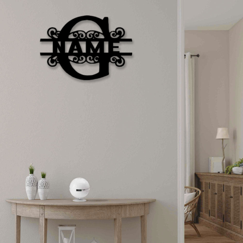 Personalized Family Name G - Led Light Metal - Owls Matrix LTD