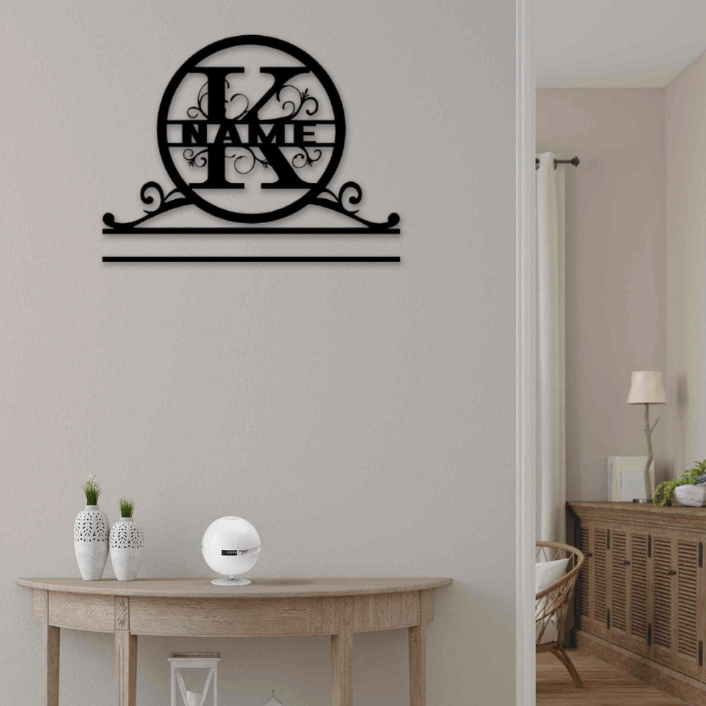 Personalized Family Name K - Led Light Metal - Owls Matrix LTD